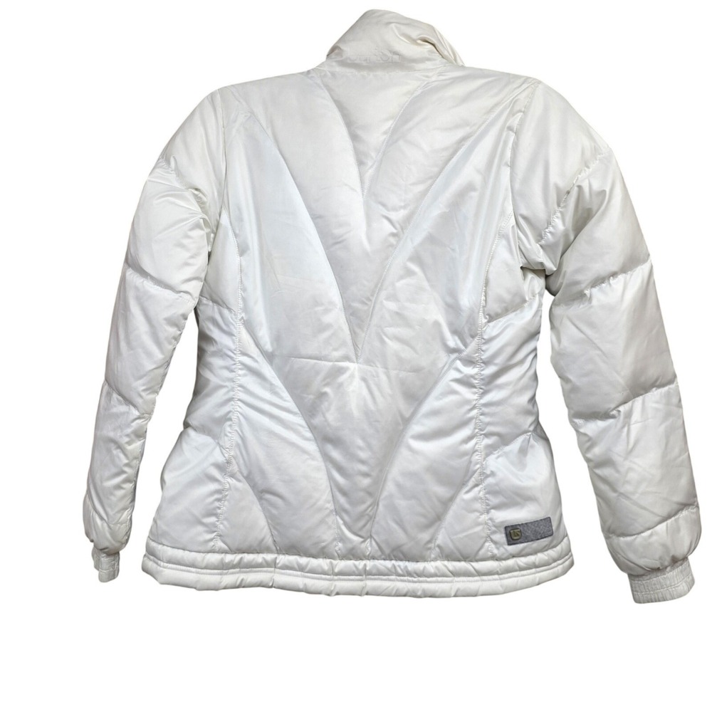 Burton Dryride Ski Jacket Women S White Down Puffer Insulated Winter Snowboard - Picture 3 of 9